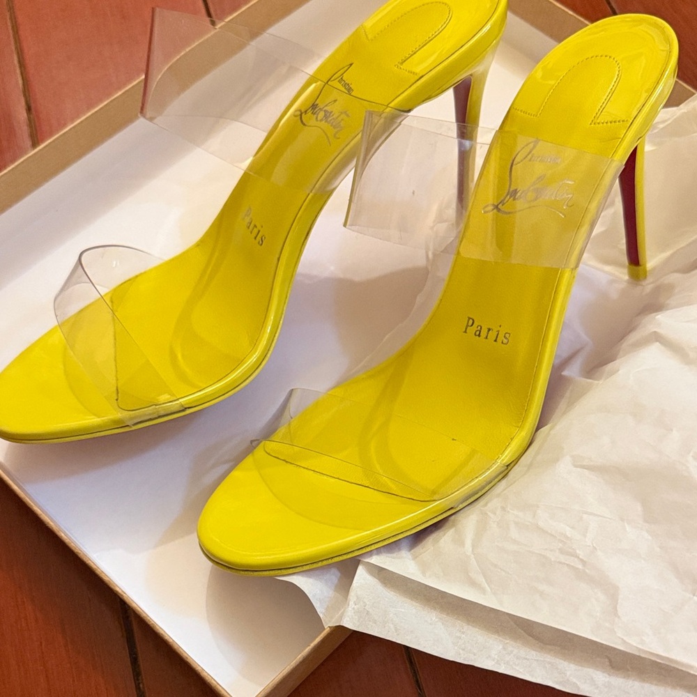 Christian Louboutin Just Nothing 85 Patent /Lining /PVC - Picture 2 of 6